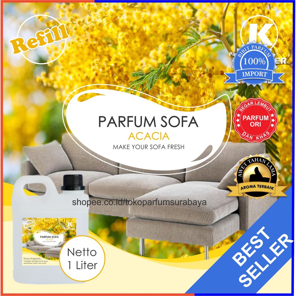 Parfum Sofa Aroma Acasia | Parfum Wangi &amp; Tahan Lama | Kemasan  1 Liter | Bisa Cod | Terlaris