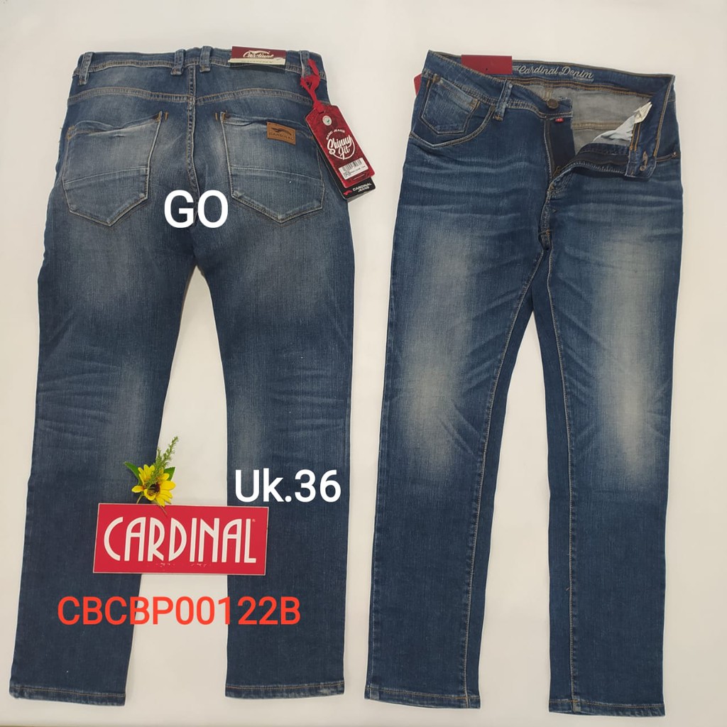 gof 36 CARDINAL CBCBP Celana Panjang Jeans Pria Pencil Stretch Slimfit Super Skinny Sobek Bermuda