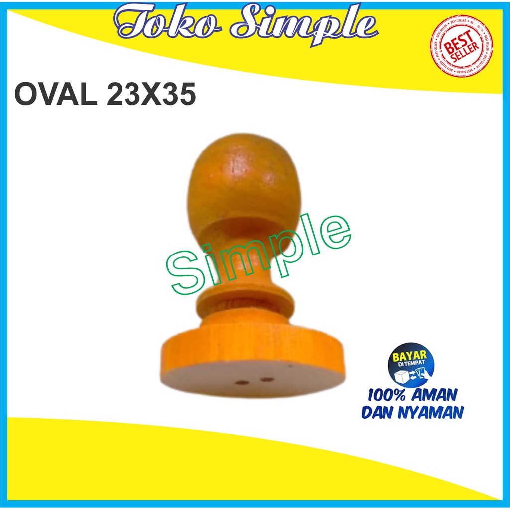 

GAGANG STEMPEL KAYU OVAL UKURAN 35X23 MURAH