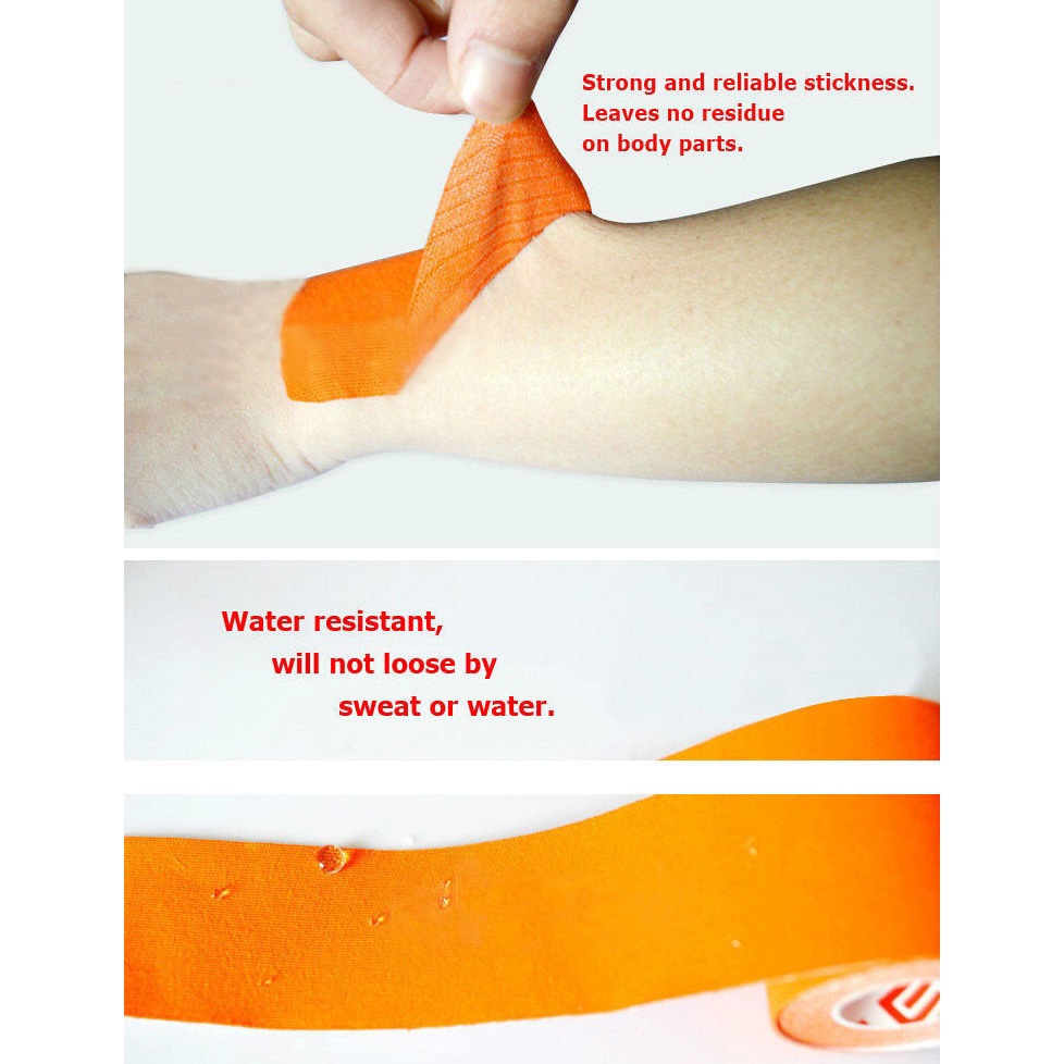 Bisa COD Tape Medical Bandage Injury Support Sport Elastic Kinesiology - KT Multi Color