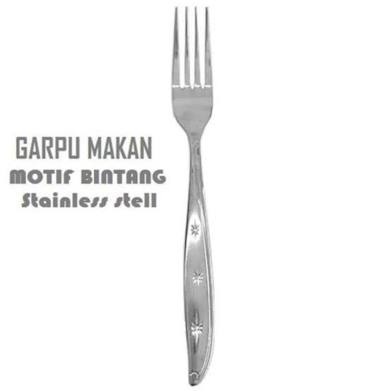 garpu stainless steel 1 pcs / garpu makan / Sendok stainless steel  / Sendok garpu makan