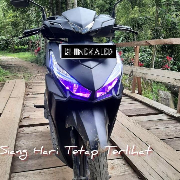 Miliki Led Alis Vario 150 Vario 125 Paketan dengan devil eye untuk motor vario led