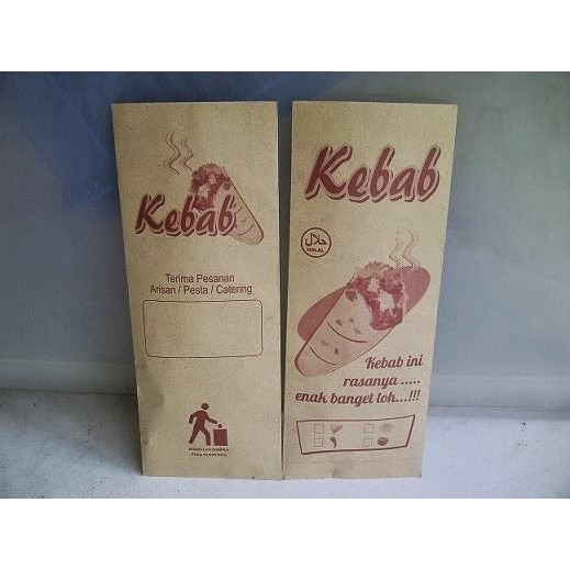 

Kantong Kebab Coklat Besar 100 pcs/Kantong Coklat Kebab Besar