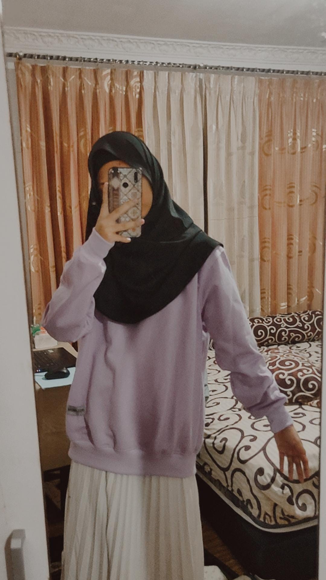 V356 - Rok Plisket Prisket Dalaman Furing Pleated Skirt Flare Skirt Mayung - 356fr.wht