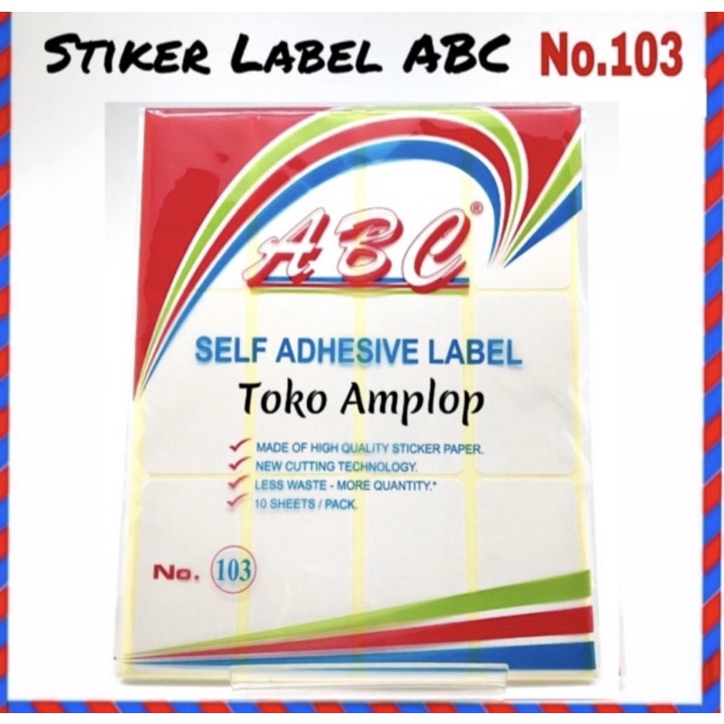 

Label ABC 103