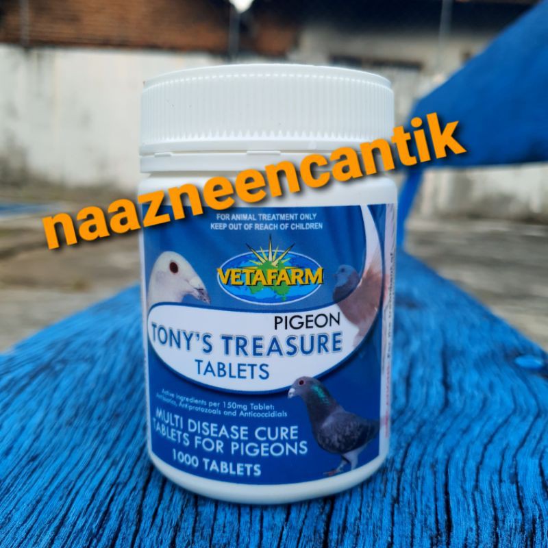 Tony's Treasure Tony Treasure Vetafarm Obat Merpati Balap atau Merpati Pos harga per 100 butir