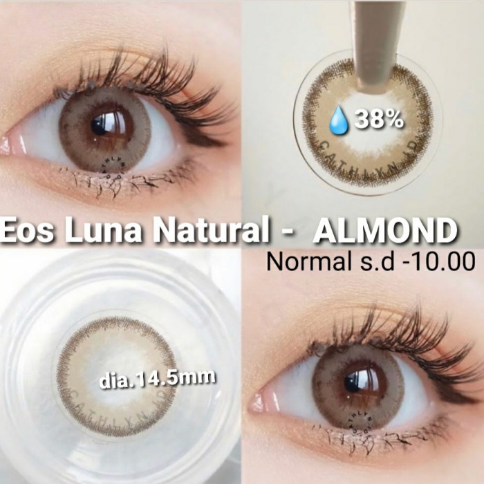 Promo - SOFLENS EOS LUNA NATURAL ALMOND NORMAL MINUS s.d -10.00 softlen Korea - ALMOND, MINUS - Sedi