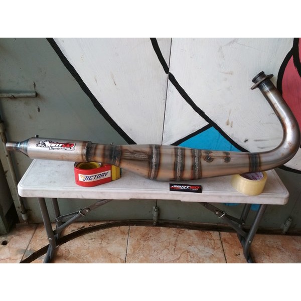 READY  knalpot ABRT rx king model 3v3 galvanis  ORIGINAL