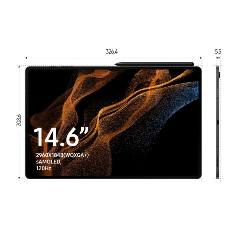 Samsung Galaxy Tab S8 Ultra 5G 12/256gb Grs Resmi Samsung Indonesia SEIN