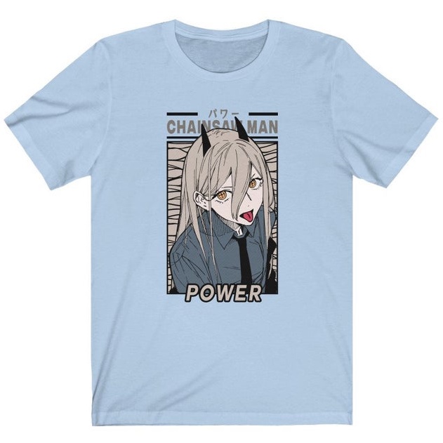 Kaos Power The Chainsaw Man Anime Manga Premium Unisex