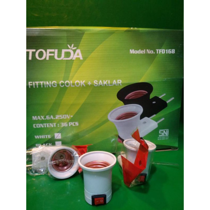 Fitting Colok + Saklar Tofuda Murah