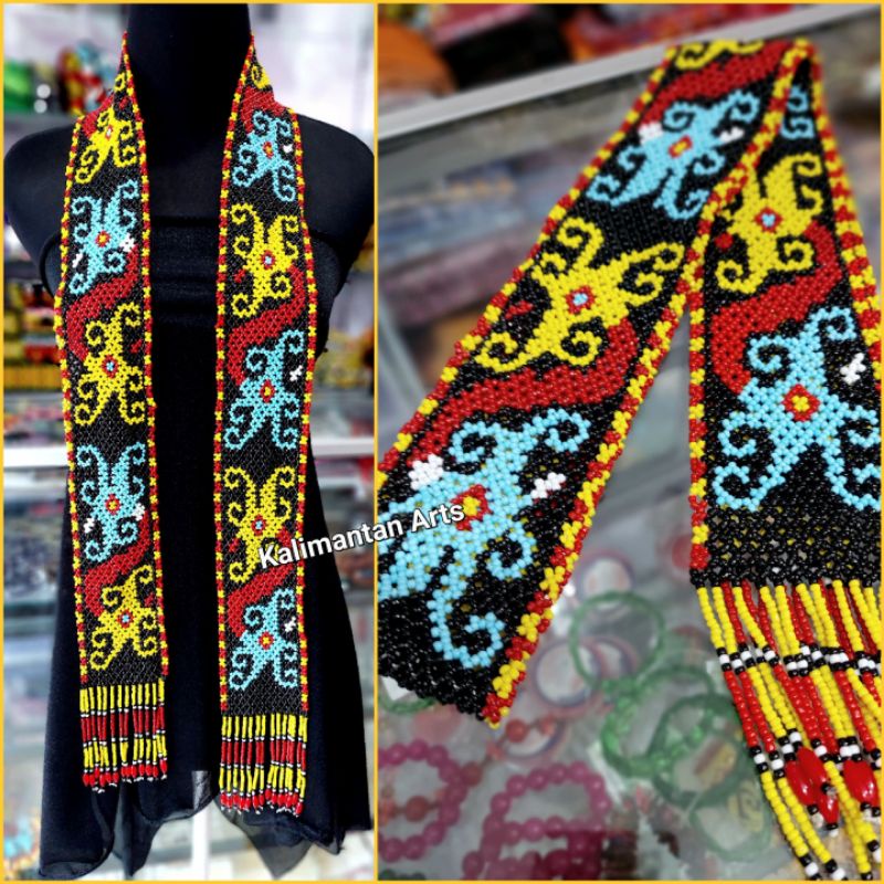 Syal Manik Dayak / Syal Kalimantan-D