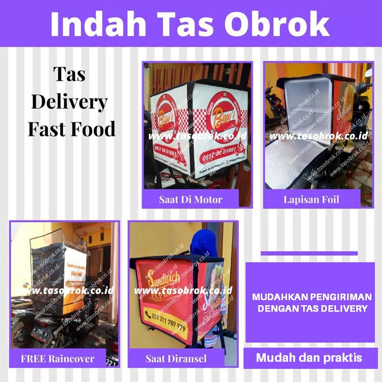 Box Delivery Fast Food, Tas Kurir / Tas Delivery / Tas Motor Fast Food