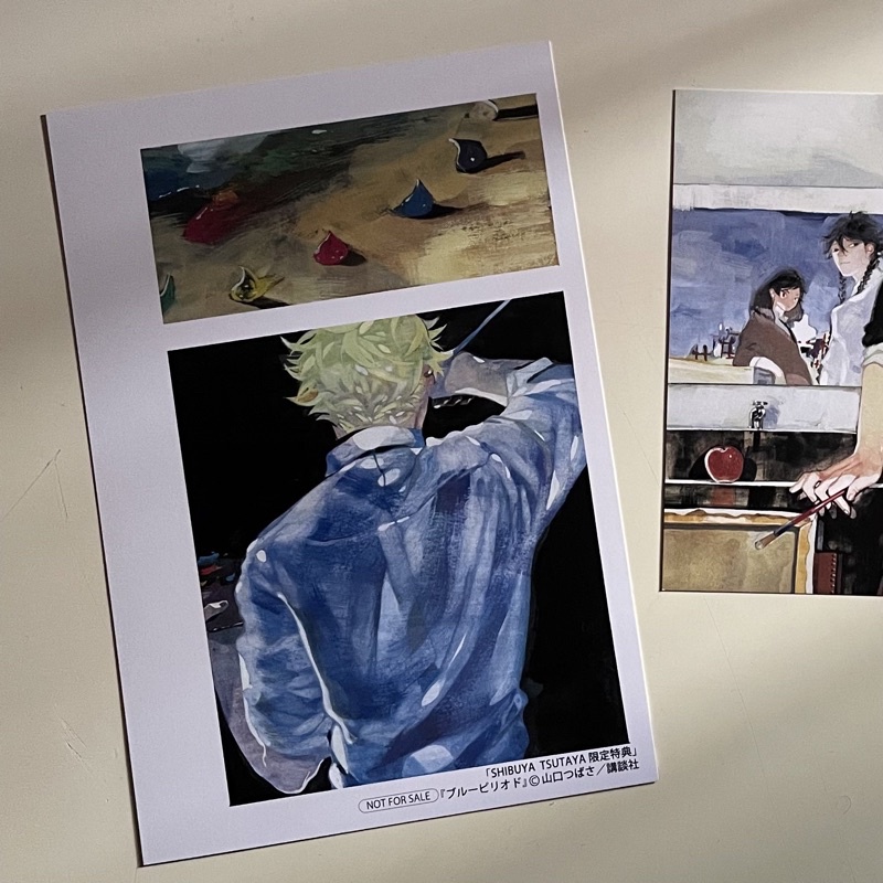 postcard blue period @mileanyajeno