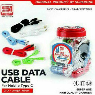 Kabel Data S1 Super One ÙSB Type C Fast Charging 1pcs