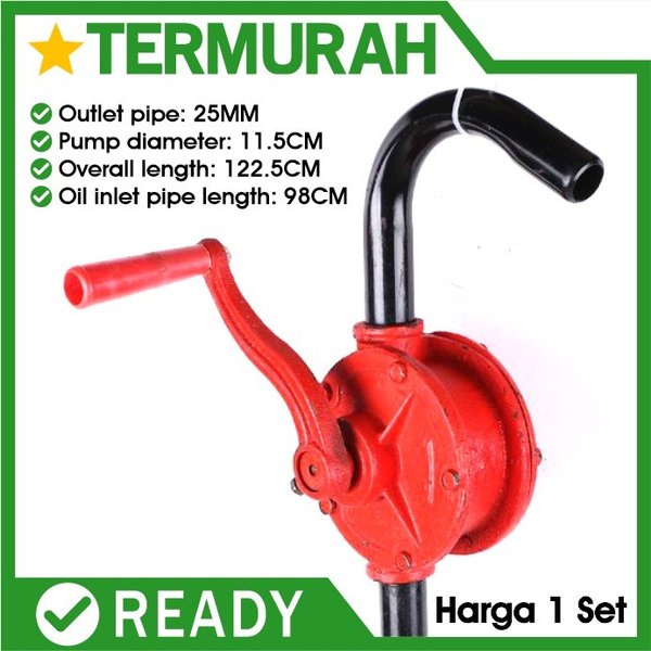 Jual Pompa Oli Drum Oriental Rotary Hand Oil Pump Manual Putar Tangan Minyak Engkol Besi Solar 6840