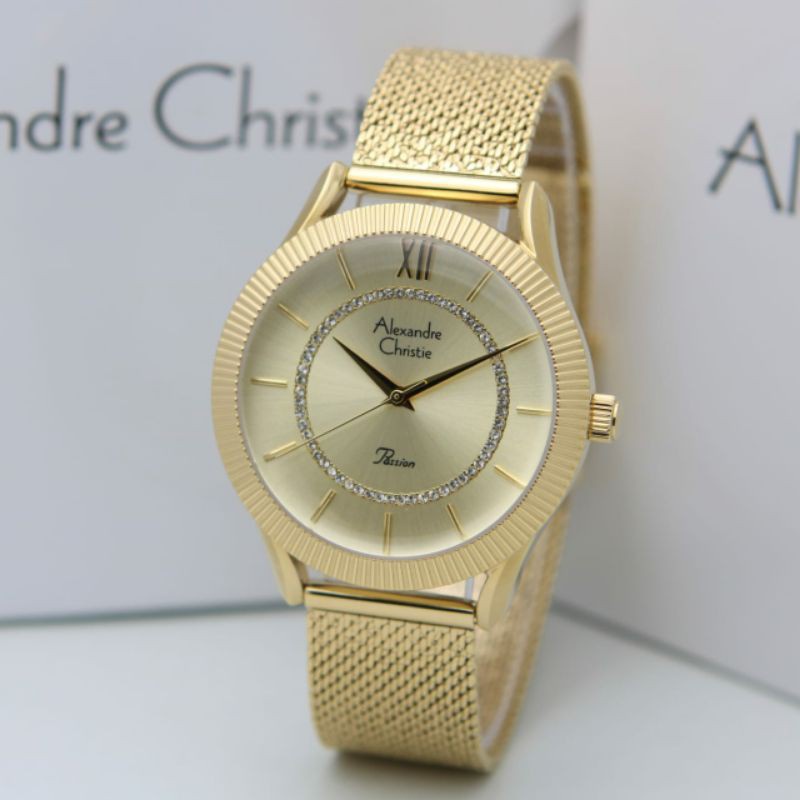 JAM TANGAN WANITA ALEXANDRE CHRISTIE AC 2887 RANTAI PASIR ORIGINAL GARANSI RESMI 1 TAHUN