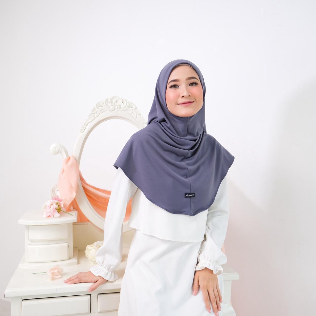 Naura Instant - Albata Hijab-Naura Grey