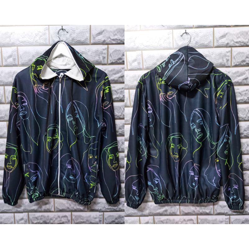 Jaket Sepeda Wanita Jaket Motif Printing/Jaket Goews-Motif orang