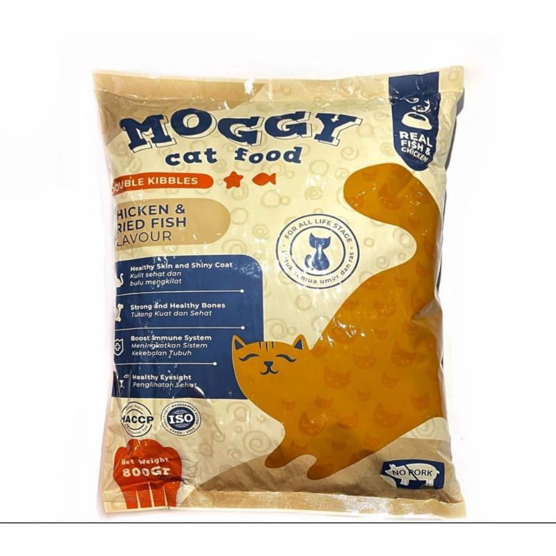 Makanan Kucing Premium Moggy 800Gram