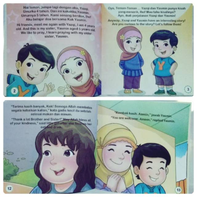 BUKU ANAK - Buku Cerita Bergambar Seri Balita Pintar Billingual HVS Full Color (BI)