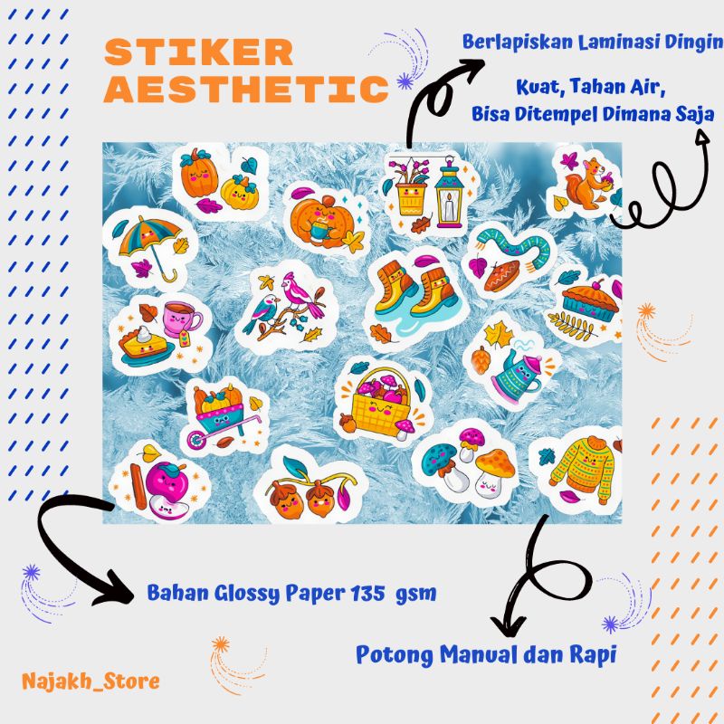 

Stiker Kawaii Autumn