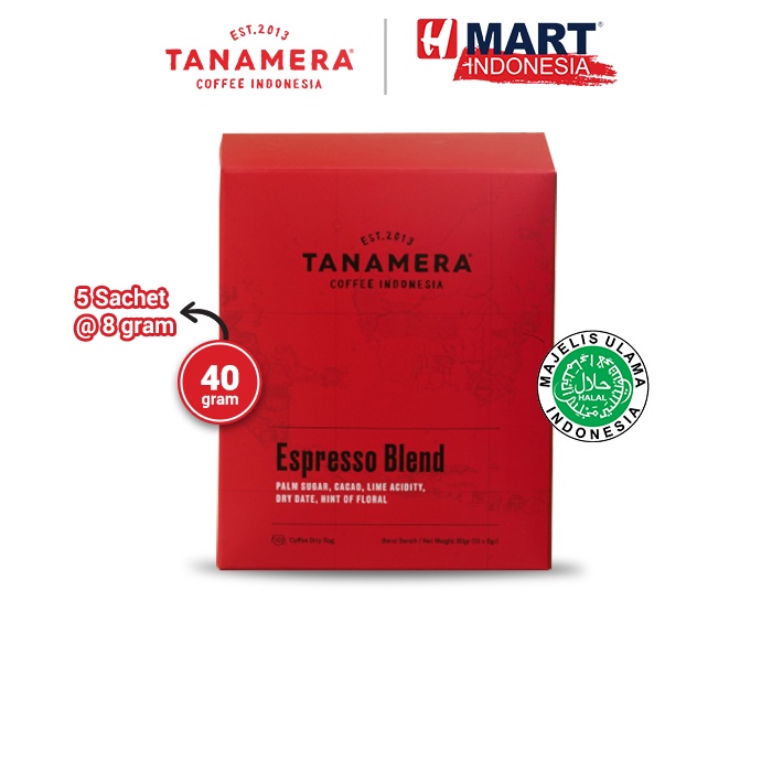 

TANAMERA COFFEE - Coffee Drip Bag / Filter Bag: Espresso Blend