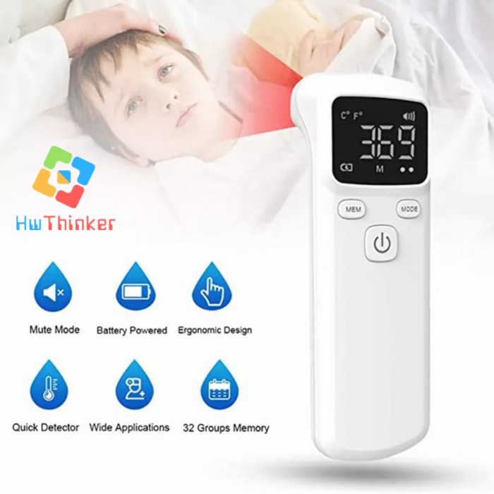 Termometer Inframerah Digital Thermometer Infrared Thermo Gun JK-A007