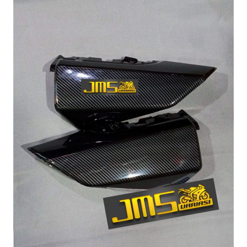 cover tutup carbon bodi pijakan belakang dan cover sen atas yamaha nmax lama paket zoro pnp