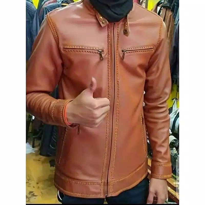 jaket kulit sulam - jaket kulit domba asli ( REQUEST MODEL )