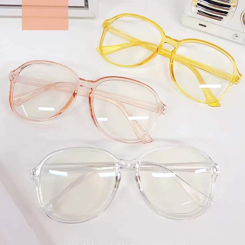 Kacamata Transparan Wanita Eyeglasses Trendy Fashion Korean Aksesoris Import