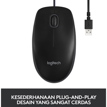 ITSTORE Optical Mouse Wires USB M100R M90 B100 Original 100% Garansi resmi 1 Tahun