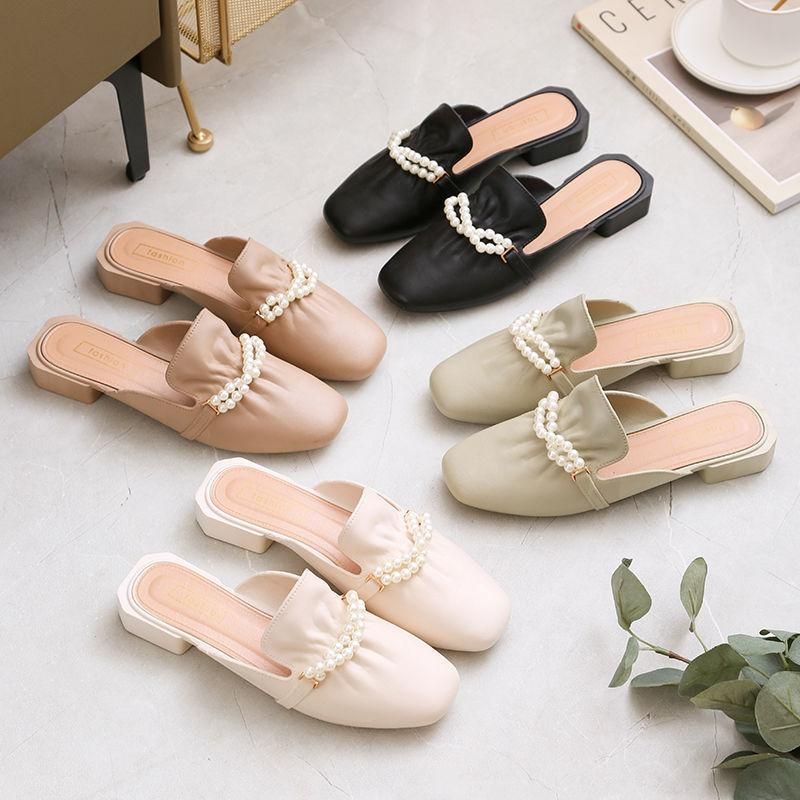 Sepatu Fashion Flat Jelly Shoes Vogue Mutiara Import High Quality S2