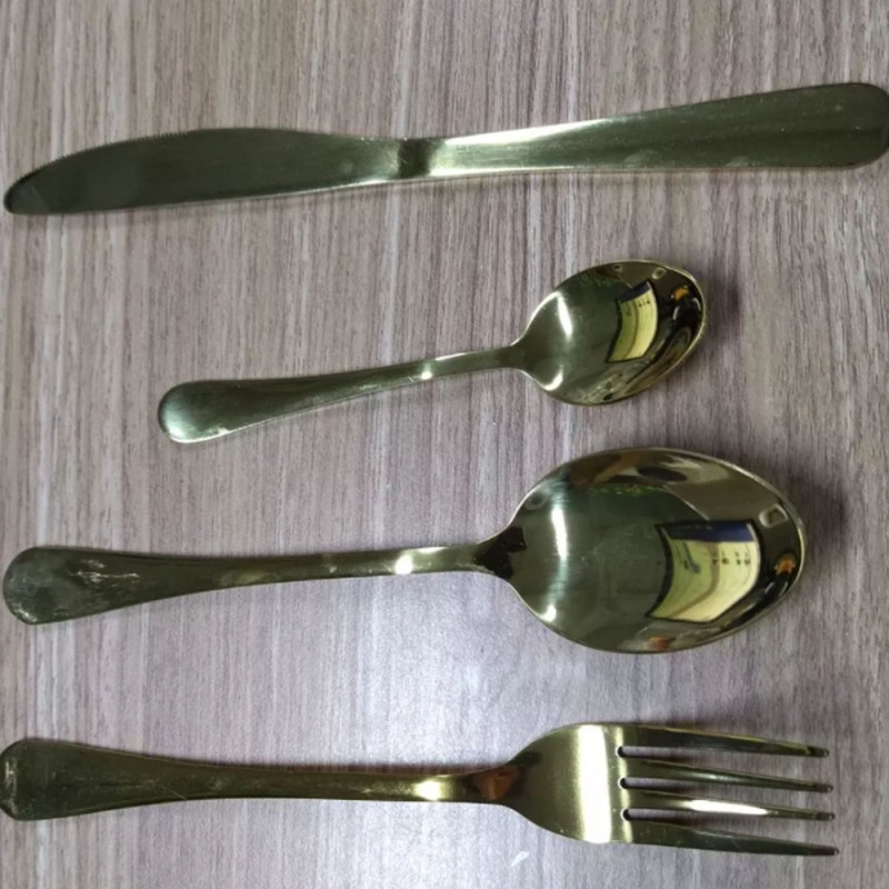 Perlengkapan Makan Set Premium Sendok Garpu Pisau 24Pcs Stainless