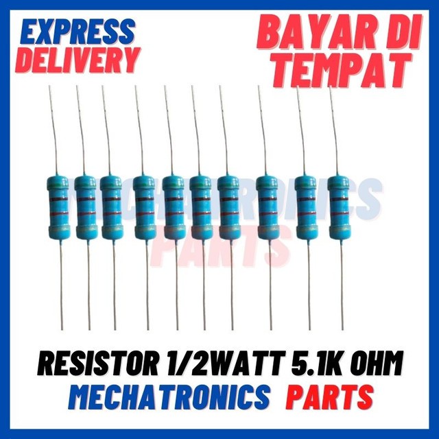 [PAS-9645] RESISTOR 1/2WATT 5.1KOHM