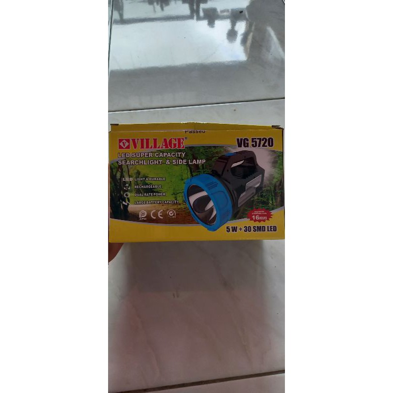 SENTER CHARGRE 5W 30SMD LED VILAGE VG 5720