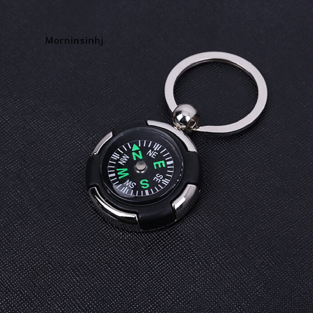 Mornin Fashion Kreatif Kompas Logam Mobil Keyring Keychain Gantungan Kunci Ring Keyfob Hadiah id