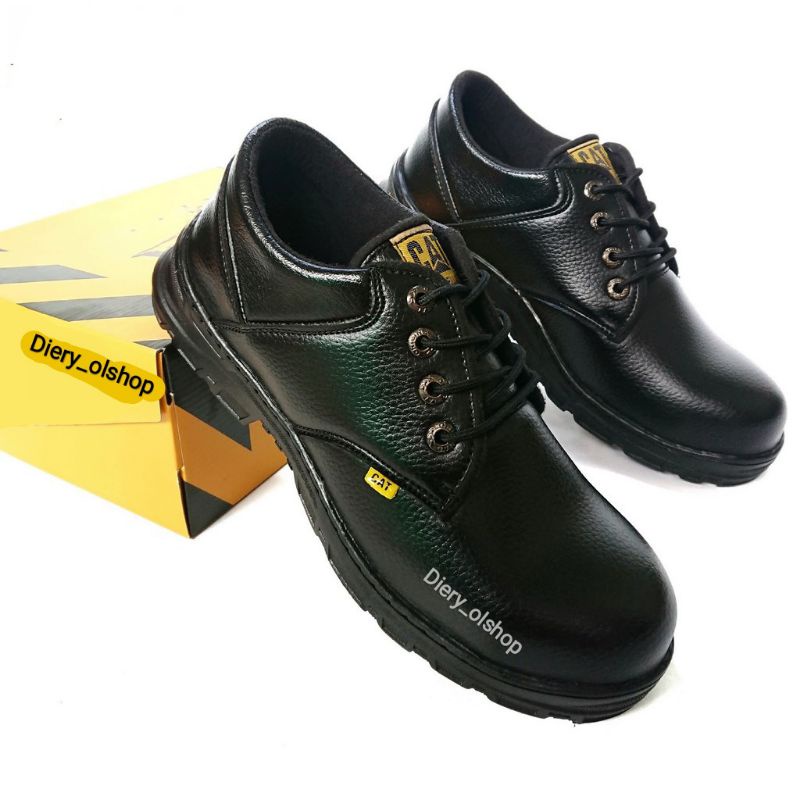 Sepatu Safety Caterpillarr ujung besi, sepatu safety termurah terlaris