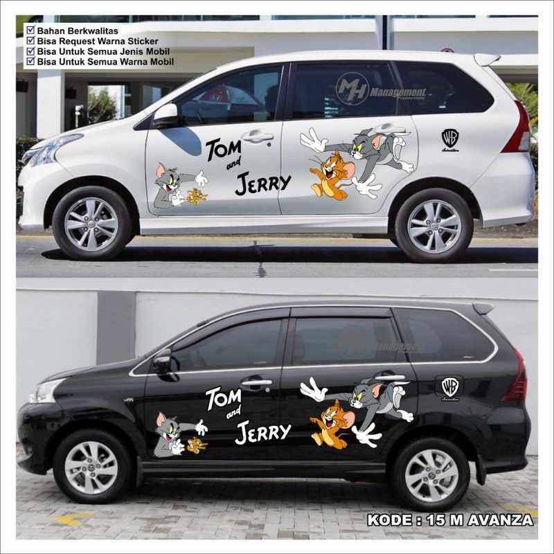 

STICKER CUTING TOM AND JERY UNTUK SEMUA JENIS MOBIL