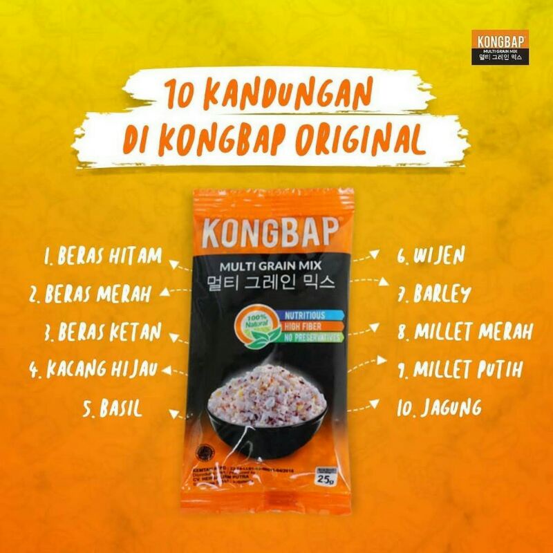 Kongbap Multi Grain Mix For Rice 150gr (6 x 25g)