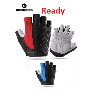 Sarung Tangan Sepeda Olahraga Rockbros Bike gloves half finger S109