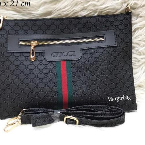 Paling Diminati.. Best Produk  CLUTCH HANDBAG SLING DOMPET GUCI EMBOSS REST TENGAH XX GUCCI EMBOSS R