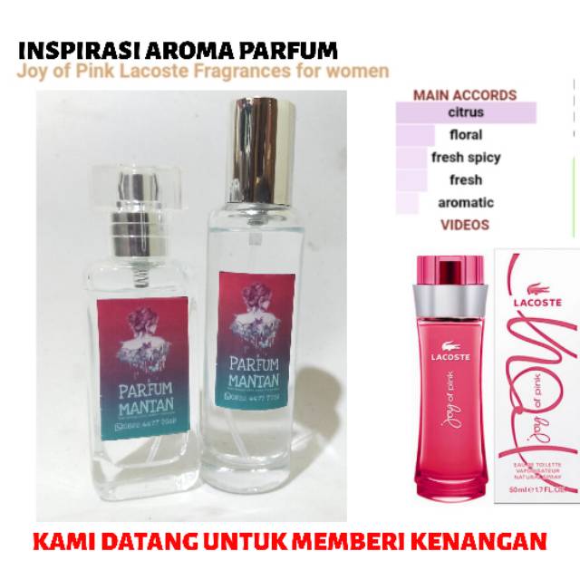 PARFUM AROMA LACOSTE JOY OF PINK