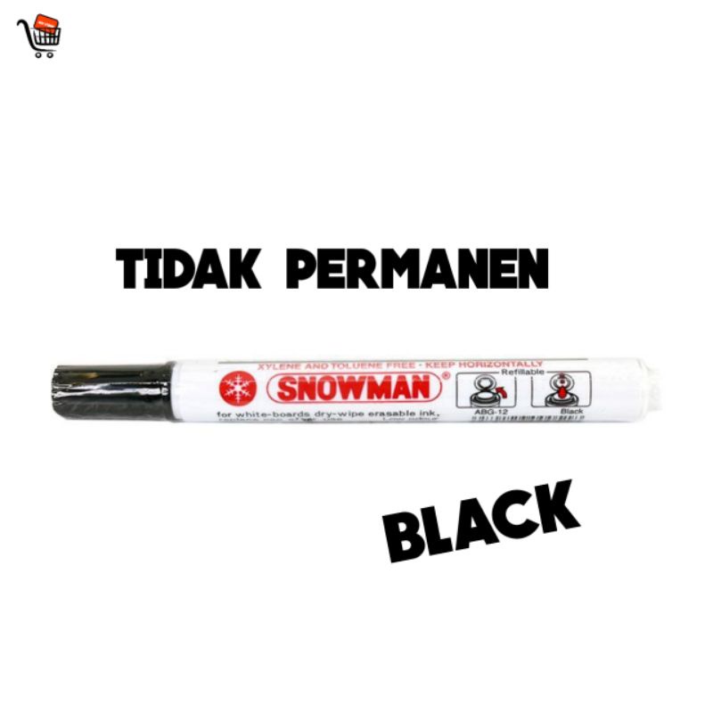 

Marker Snowman White Board Abg-12 Black