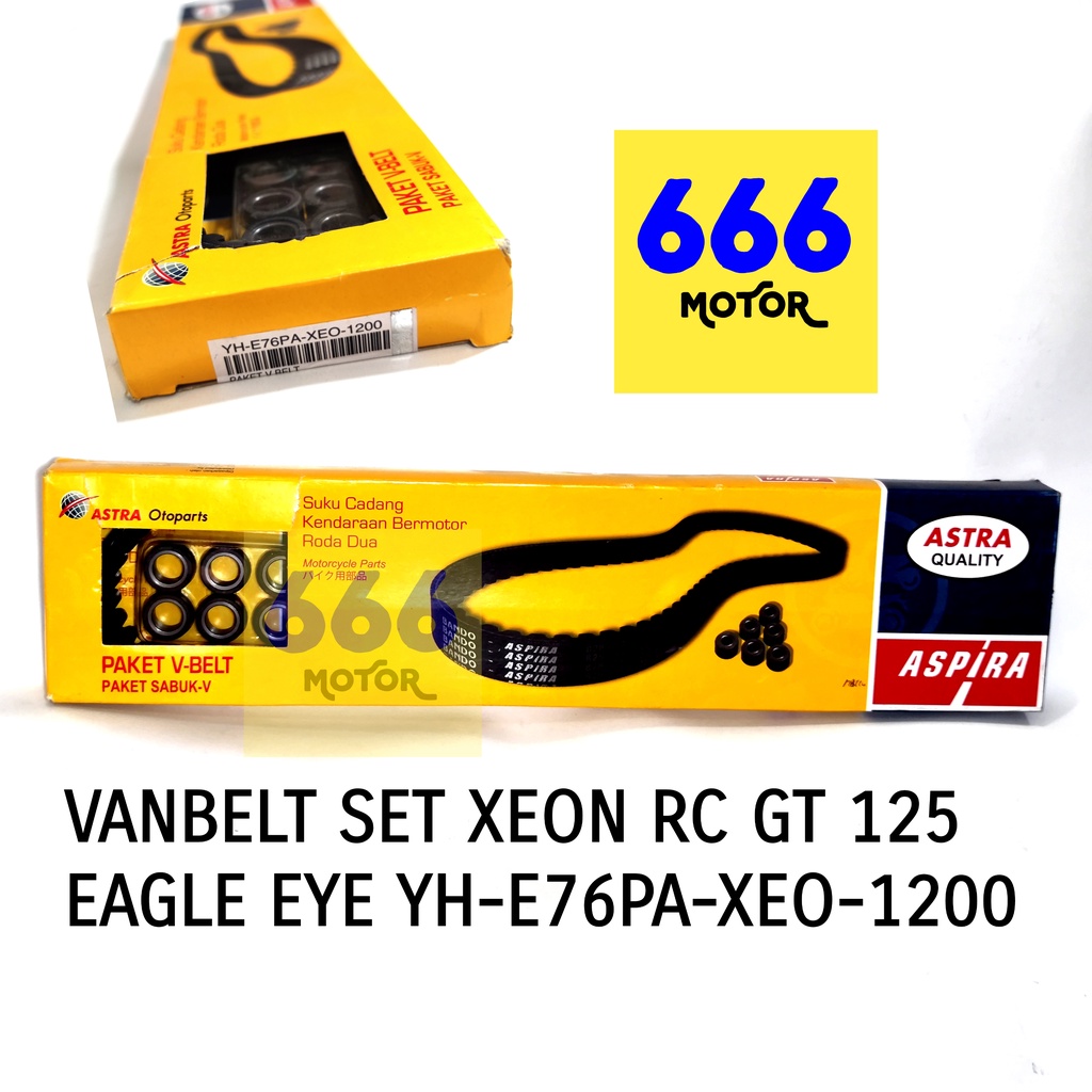 VAN BELT VBELT VANBELT SET XEON XEON RC XEON GT XEON GT 125 EAGLE EYE PLUS ROLLER (ASLI)