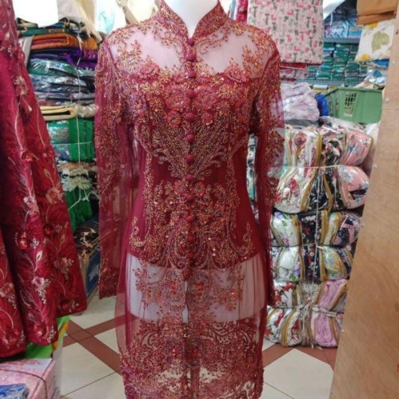 KEBAYA TUNIK PAYET/KEBAYA FULL PAYET/KEBAYA AKAD/KEBAYA NIKAH/BY SERATHON