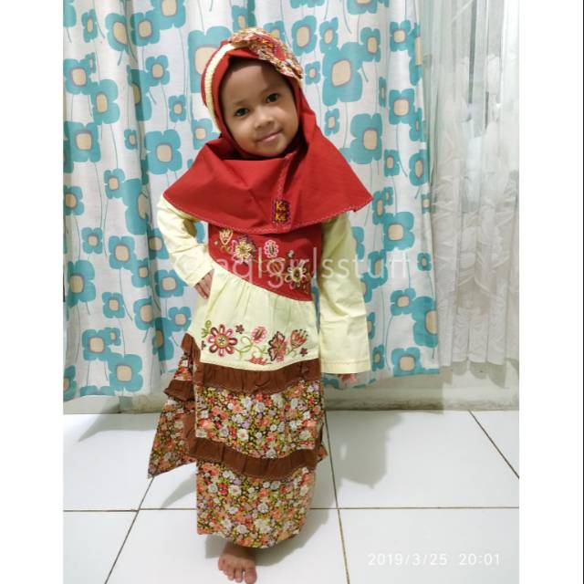 JUAL MURAH BAJU MUSLIM PEREMPUAN/BAJU GAMIS ANAK MERK KEKE READY SIZE 1