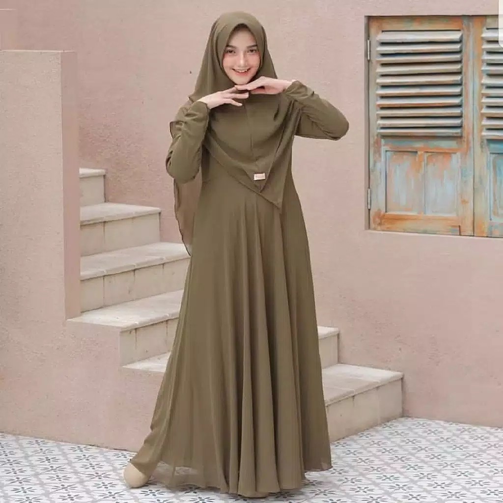 Mayra Gamis  Syar&quot;i || Gamis asdf || Gamis Sya&quot;i Set Khimar || Gamis Terbaru || Baju Gamis