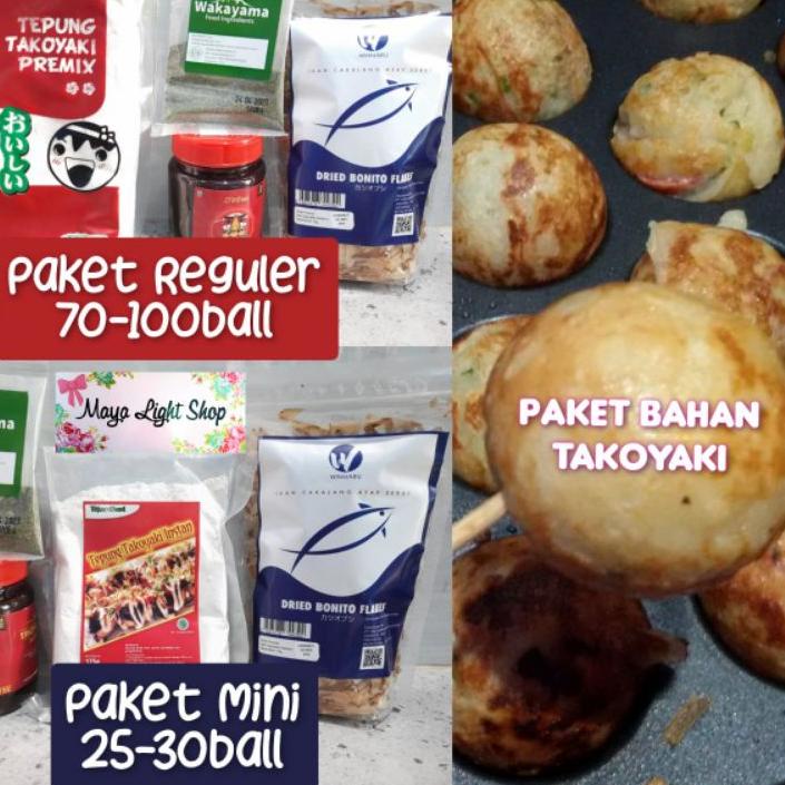 

SALE!!Bahan takoyaki lengkap murah halal tepung takoyaki aonori katsuobushi cakalang saus okonomiyaki|KD5