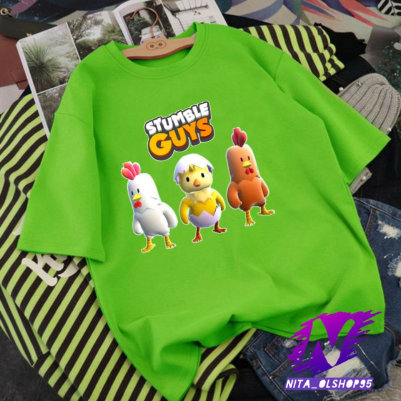 baju stumble guys ayam kaos anak stumble guys karakter ayam